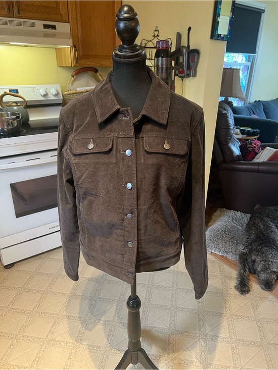 tentree Jackets & Blazers - tentree Dark Brown Corduroy Trucker Jacket